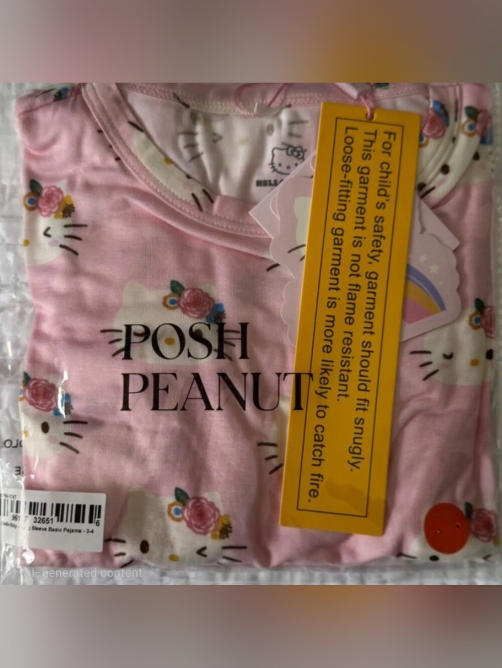 Posh Peanut Hello Kitty Pastel Classic Pajamas 3T/4T NIB
